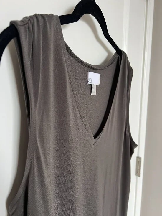 Nordstrom Rack Sleeveless Grey Shell Top, 1X - Picture 5 of 8